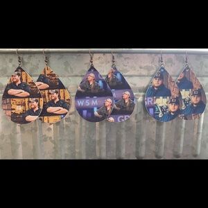 Luke Combs Teardrop Earrings